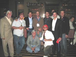 Jean-Michel Cousteau enjoys the company of many ocean conservationists/film makers including Nathan Dembeck, Michael Hanrahan, Matthew Ferraro, Jim Knowlton, Brian Hall, Fabien Cousteau, Aaron Raymond, Mike DeGury and Landon Lott.