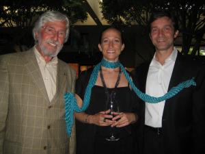 Jean-Michel, Fabien and Céline Cousteau at the BLUE Ocean Film Festival in Monterey, California.